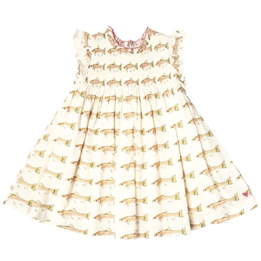 Pink Chicken Rainbow Trout Stevie Dress (Size 4y)